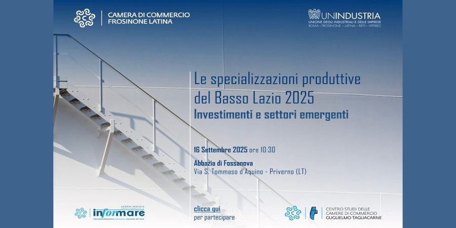 LE SPECIALIZZAZIONI PRODUTTIVE DEL BASSO LAZIO: UN VIAGGIO NEI CLUSTER PRODUTTIVI DI DOMANI