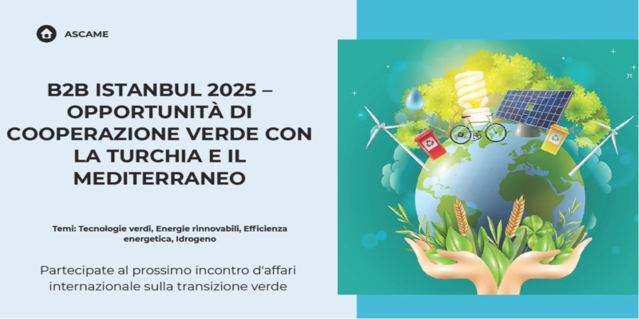 B2B ISTANBUL 2025. OPPORTUNITA' DI COOPERAZIONE VERDE CON LA TURCHIA E IL MEDITERRANEO