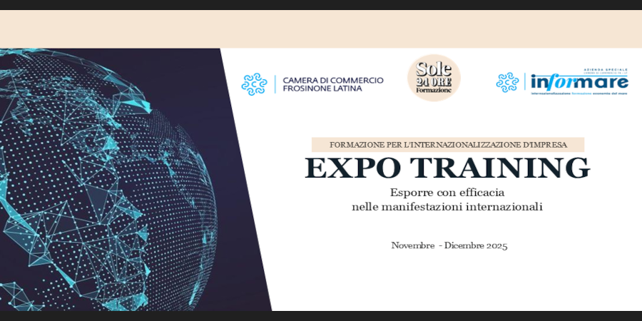 EXPO TRAINING: NUOVO CORSO INTENSIVO CON SOLE 24 ORE FORMAZIONE. NOVEMBRE/DICEMBRE 2025